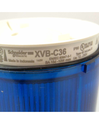 Schneider Electric Dauer-Licht Signalleuchte blau XVB C36 084509 OVP