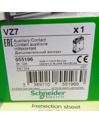 Schneider Electric Hilfskontakt VZ7 055196 OVP