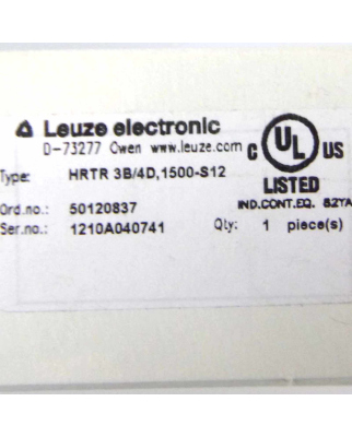 Leuze electronic Lichttaster HRTR 3B/4D 1500-S12 50120837 OVP