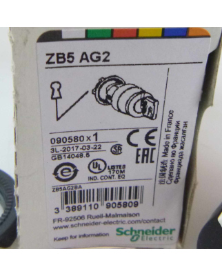 Schneider Electric Schlüsselschalter ZB5AG2 090580 OVP