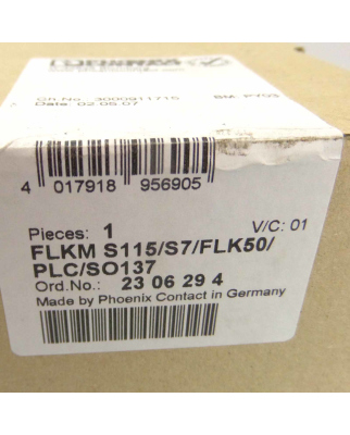 Phoenix Contact Frontadapter FLKM S115/S7/FLK50/PLC/SO137...