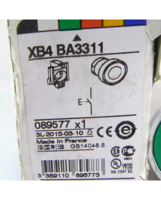 Schneider Electric Drucktaster grün XB4BA3311 089577 OVP