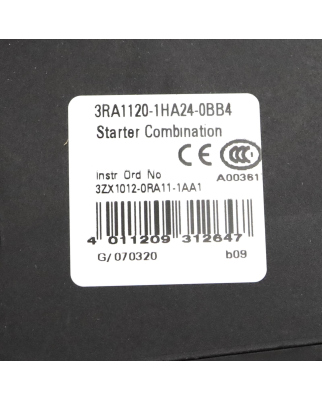 Siemens Starterkombination 3RA1120-1HA24-0BB4 OVP