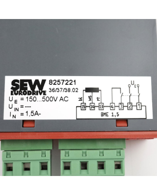 SEW Eurodrive Gleichrichter BME 1,5 8257221 NOV