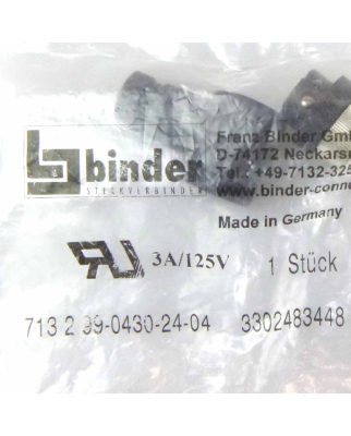 binder Stecker 713 2 99-0430-24-04 3302483448 OVP