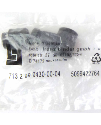 binder Stecker 713 2 99-0430-00-04 5099422764 OVP