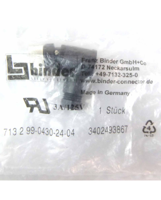 binder Stecker 713 2 99-0430-24-04 3402493867 OVP
