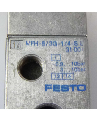 FESTO Magnetventil MFH-5/3G-1/4-S-B 31001 GEB