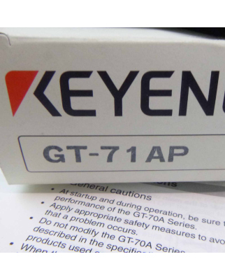 Keyence Messverstärker GT-71AP OVP