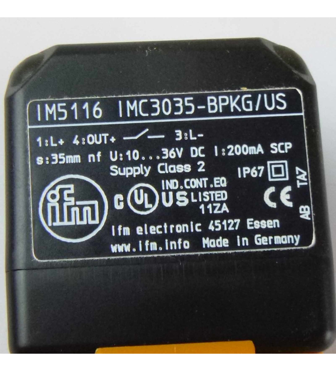 IFM Induktiver Näherungsschalter IM5116 IMC3035 IP67 