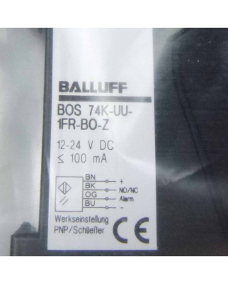 Balluff Optosensor BOS 74K-UU-1FR-BO-Z OVP