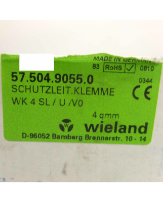 Wieland Schutzleiterklemme WK 4 SL/U/V0 57.504.9055.0...