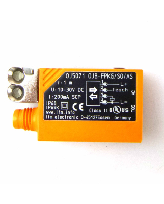 ifm Fotoelektrischer Sensor 0J5022 0JB-FPKG/S0/AS NOV