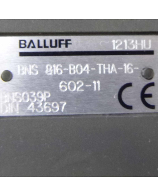 Balluff Nockenschalter BNS039P BNS 816-B04-THA-16-602-11 NOV