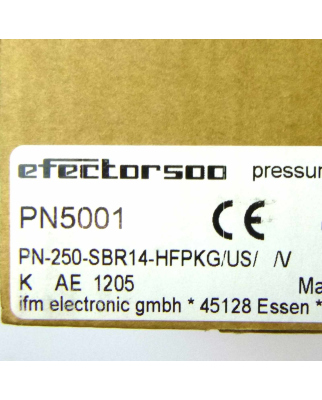 ifm electronic Drucksensor PN-250-SBR14-HFPKG/US/ /V PN5001 OVP