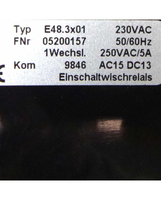 TESCH Zeitrelais E48.3x01 GEB