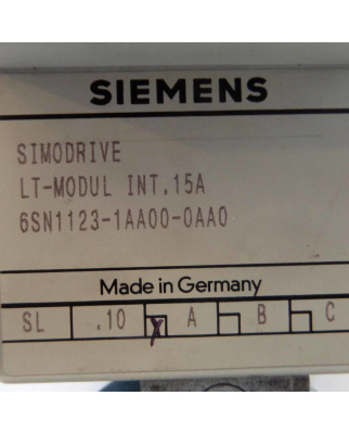 Simodrive 611 LT-Modul 6SN1123-1AA00-0AA0 Vers.A GEB