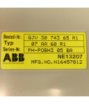 ABB Analog Output Module 07 AA 60 R1 Bestell-Nr.: GJV 30 743 65 R1 OVP
