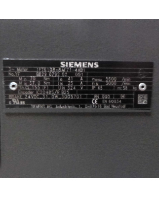 Siemens Synchron-Servomotor 1FT6108-8AF71-4AB1 REM