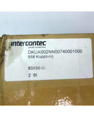 INTERCONTEC Kupplung DKUA002NN00740001000 958 Serie 8polig (2Stk.) OVP