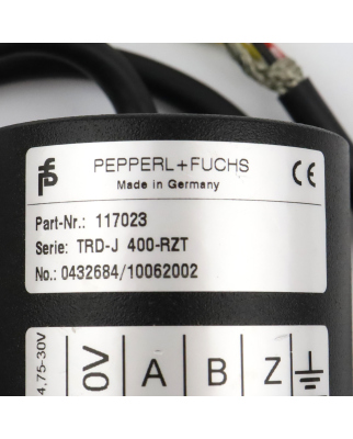 Pepperl+Fuchs Inkremental-Drehgeber TRD-J 400-RZT 117023 GEB