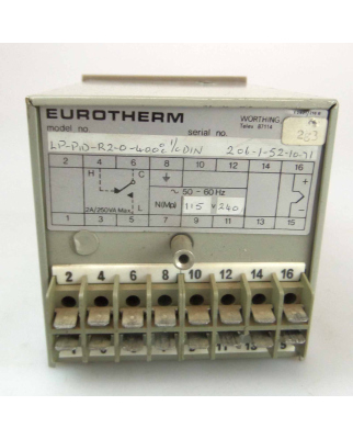 EUROTHERM Temperature Controller LP-PID-R2-0-400°c I/c DIN GEB