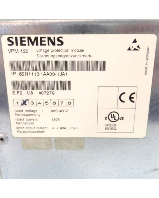 Siemens Spannungsbegrenzungsmodul 6SN1113-1AA00-1JA1 GEB