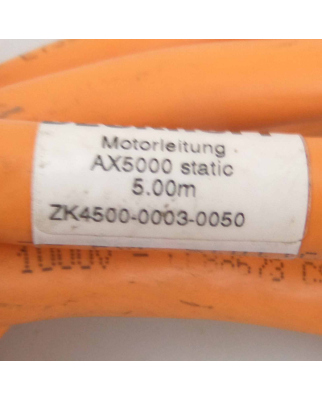 Beckhoff Motorleitung AX5000 static ZK4500-0003-0050 5m GEB