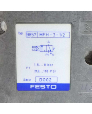 Festo Magnetventil MFH-3-1/2 9857 OVP