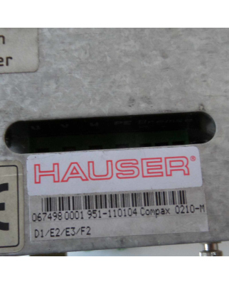 Hauser Servo Drive Compax-M 951-110104 Compax 0210-M GEB