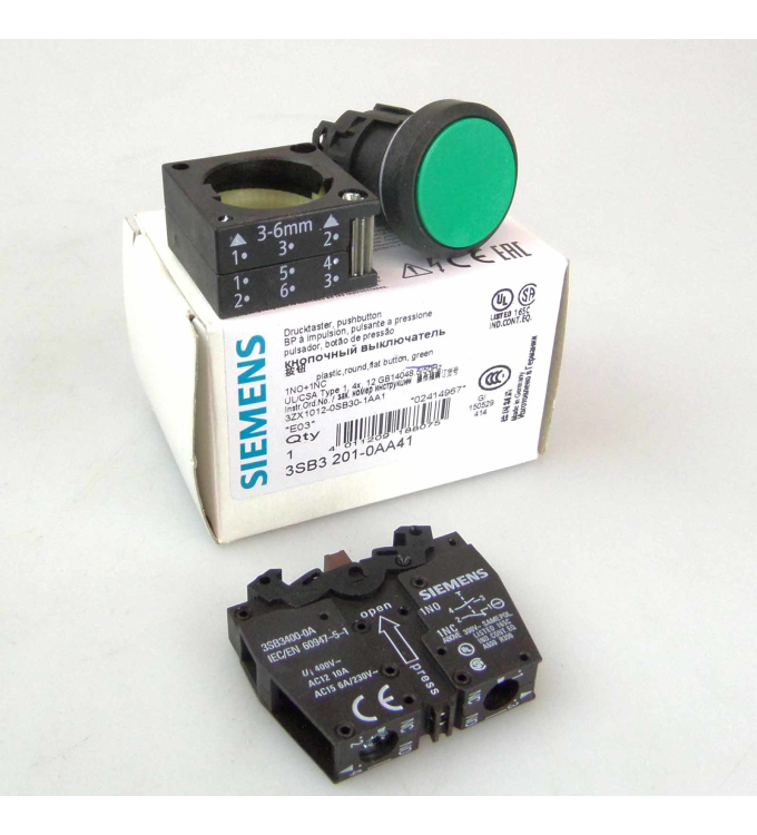 Siemens Drucktaster 3SB3 201-0AA41 OVP