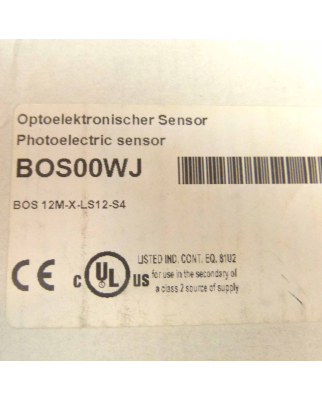 Balluff Einweglichtschranke BOS 12M-X-LS12-S4 BOS00WJ OVP