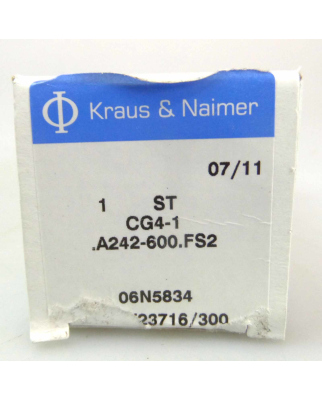 Kraus&Naimer Stufenschalter CG4-1.A242-600.FS2 OVP