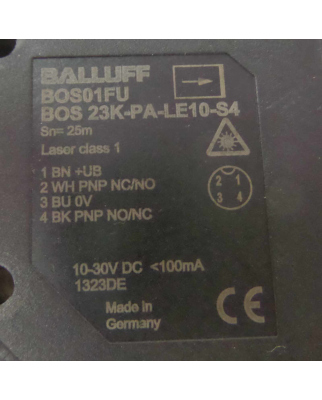 Balluff Einweglichtschranke BOS 23K-PA-LE10-S4 BOS01FU GEB