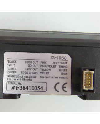 Keyence Messverstärker IG-1050 OVP