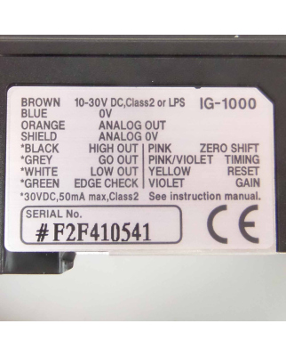 Keyence Messverstärker IG-1000 OVP