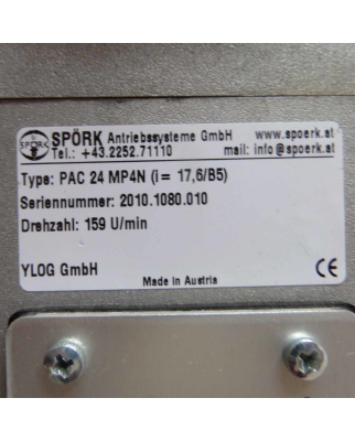 Minimotor/Spörk Getriebemotor PAC24MP4N i=17,6 NOV