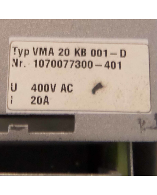 Bosch Frequenzumrichter Versorgungsmodul VMA20KB001-D GEB
