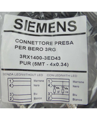 Siemens Anschlussleitung 3RX1400-3ED43 OVP