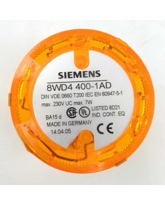 Siemens Dauerlichelement gelb 8WD4 400-1AD NOV