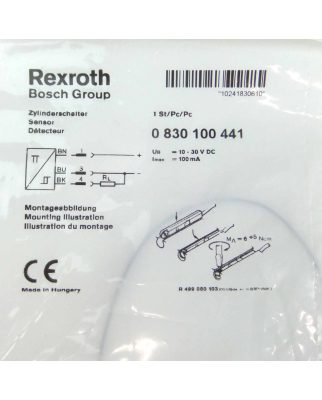 Rexroth Zylinderschalter 0830100441 OVP