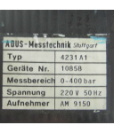 ADUS-Messtechnik Druckmessgerät Typ 4231A1 0-400 bar 220V GEB
