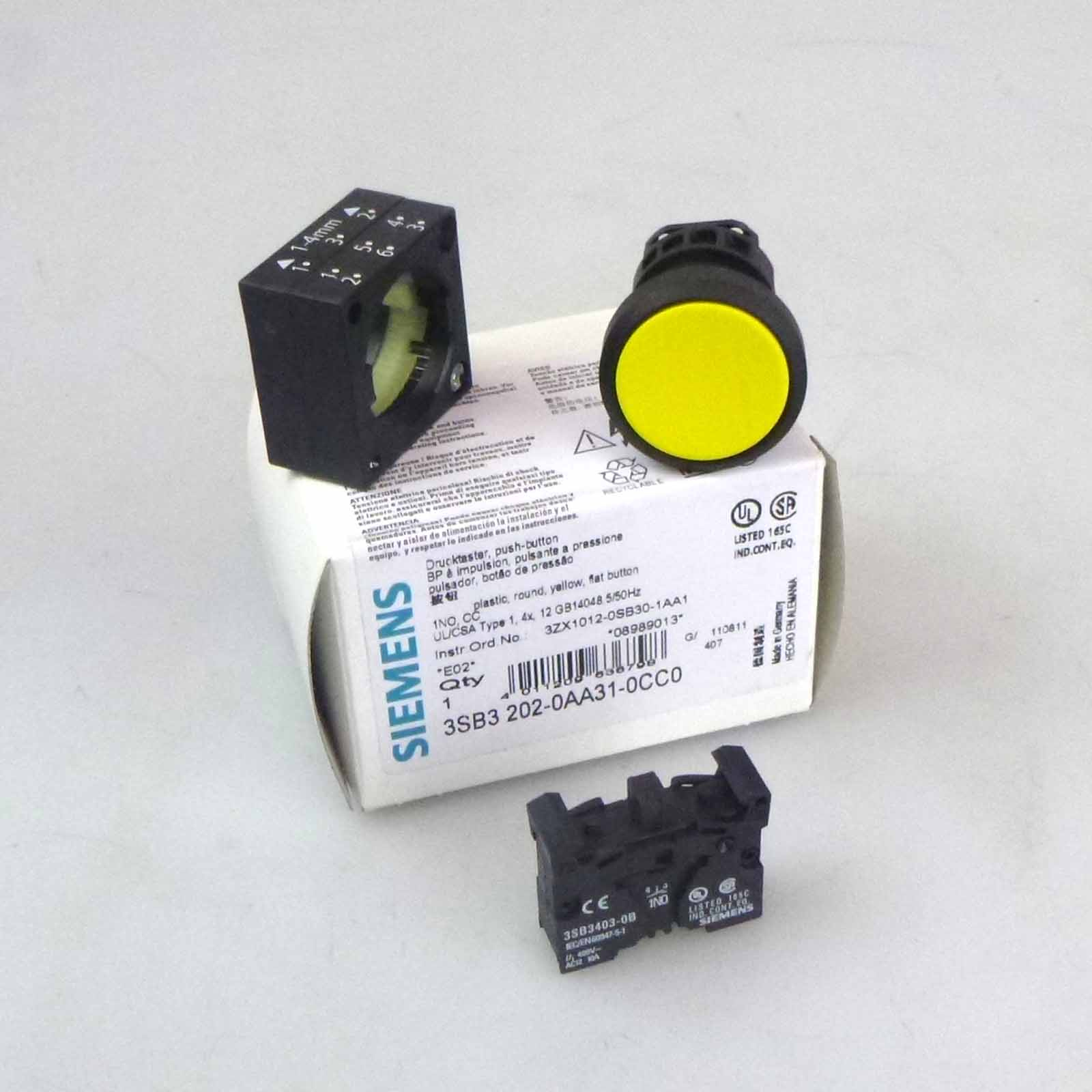Pulsante Siemens 3SB3202-0AA41 push button verde 22 mm pulsante rotondo Pulsante Siemens 3SB3202-0AA41 push button verde 22 mm pulsante rotondo