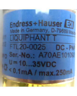 Endress+Hauser Füllstandgrenzschalter Liquifant T FTL20-0025 NOV