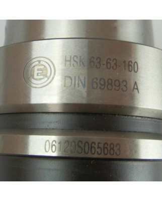 Eroglu Bohrstangenrohling HSK 63-63-160 DIN 69893-1A...