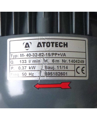 ATOTECH Pumpe M-40-32-82-15/PP+VA + Emod FK71S/2 NOV