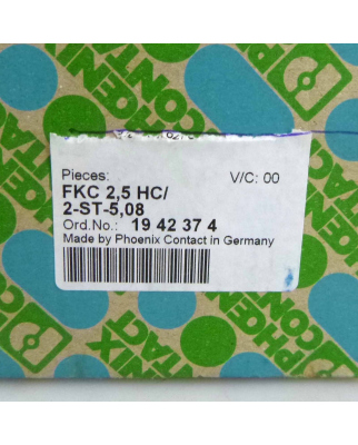 Phoenix Contact Leiterplattensteckverbinder FKC 2,5 HC/ 2-ST-5,08 1942374 (50Stk.) OVP