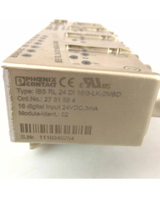 Phoenix Contact IBS RL 24 DI 16/8-LK-2MBD 2731584 GEB