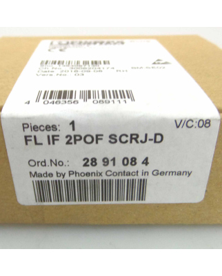 Phoenix Contact LWL-Interface-Modul FL IF 2POF SCRJ-D 2891084 SIE