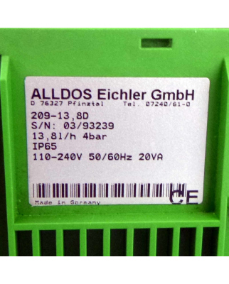 Alldos Eichler GmbH Dosierpumpe 209-13,8D 13,8 l/h 4bar GEB